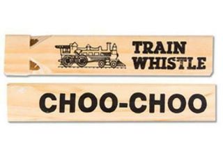 Train Whistle Kids Conductor Wood Locomotive Choo - Choo Toy