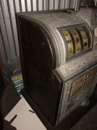 1924 Mills Owl Slot Machine (Rare 25 Cent Denomination) 3