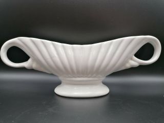 Vintage Arthur Wood Ceramic White Mantle Vase Constance Spry Ss Kenya Deco