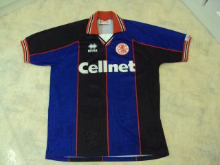 Vintage Errea 1995 - 96 Middlesbrough Fc Away Shirt Size L