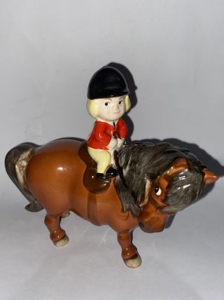 Vintage Beswick Girl On Pony Norman Thelwell 2704b