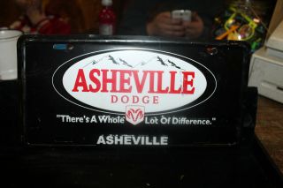Asheville Dodge North Carolina Metal License Plate Mopar