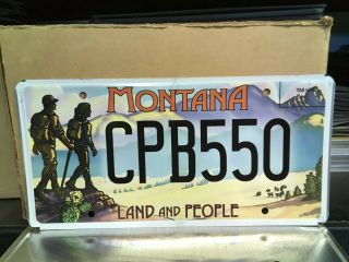 Land And People Prickly Pear Land Trust Montana License Plate