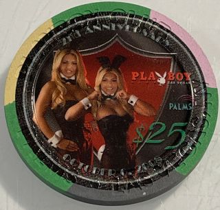 Palms Playboy Club $25 Casino Chip Las Vegas Nevada 3.  99