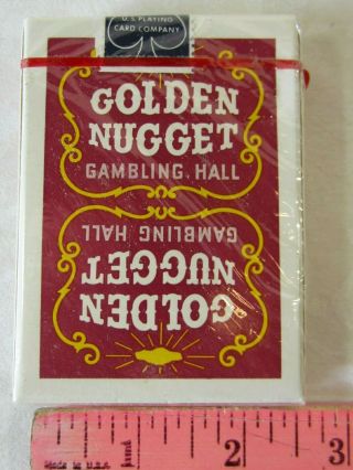 Rare Golden Nugget Red Casino Gambling Hall Playing Cards Las Vegas