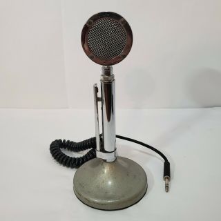 Vintage Astatic D - 104 Lollipop Ham Cb Radio Microphone With T - Ug8 Stand Base