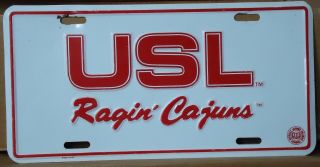 1998 Louisiana Usl License Plate For Front Of Vehicle Only.
