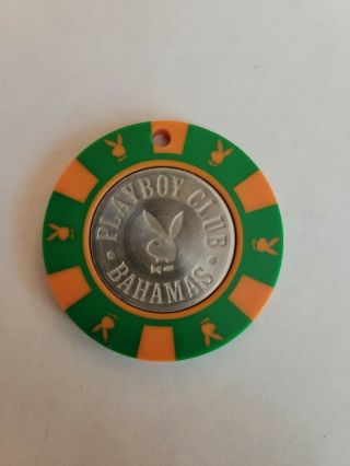 Rare Playboy Club Casino Bahamas 25 Dollar Poker Chip Drilled