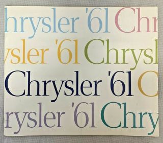 Chrysler 1961 Full Line Sales Brochure,  Newport,  Windsor,  Yorker