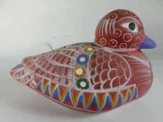 Mexican Hand Made & Painted Clay Pottery Duck Folk Art,  Tonalá ? 2