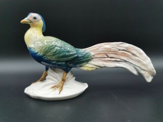 Vintage Karl Ens Pheasant Bird Porcelain Figurine