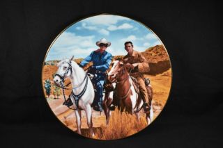 The Lone Ranger And Tonto Decorative Plate From Hamilton Classic Tv Westerns