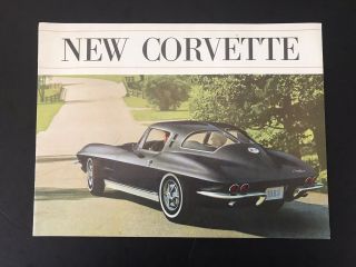 1963 Chevrolet Chevy Corvette Dealer Sales Brochure Showroom Booklet