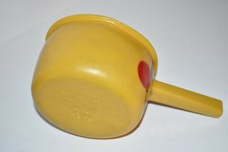 Vintage Tanda Toys England Orange Plastic Pot w/ Smiling Face 2