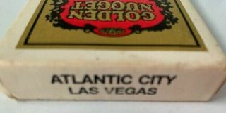 Golden Nugget Atlantic City Playing Cards Pre - Owned Vintage 3