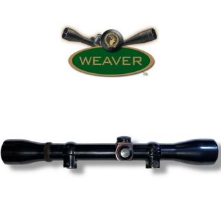 Vintage Weaver K - 4 60c Rifle Scope W/ Fine Crosshair Reticle El Paso Tx & Rings