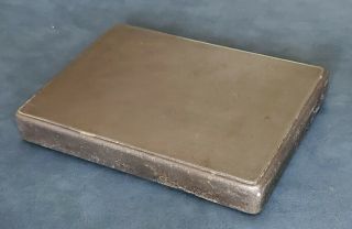Vintage 8 " X 6 " X 1 " Steel Machinist Surface Inspection Plate Cast Iron W.  E Co.