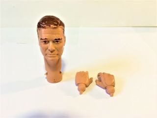 Vintage 1965 Marx Toys Johnny West Head And Hands Set For Replacements
