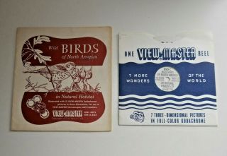Wild Birds Of North America 1955 Viewmaster Reel 895 - C With Booklet Rare E174