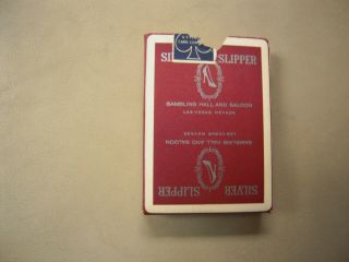Vintage Las Vegas Silver Slipper Rare Red Playing Cards Complete & Intact 2