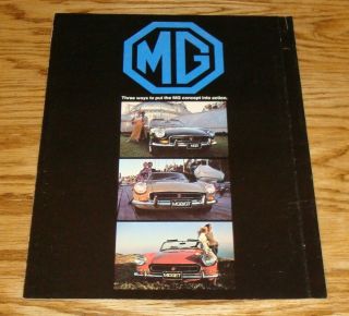 1972 Mg Full Line Sales Brochure 72 Mgb Gt Midget