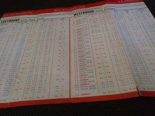 1952 United States Lines Sailing Schedule S.  S.  United States S.  S.  America 3