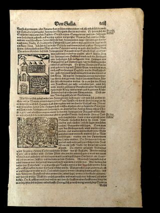1500s Incunabula Folio - Burgundian Wars