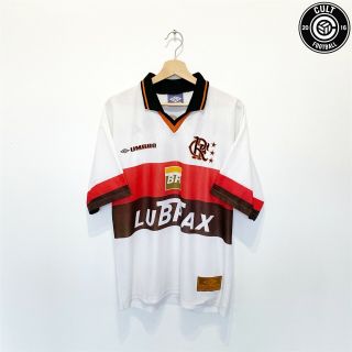 1999/00 10 Flamengo Vintage Umbro Away Football Shirt Jersey (m) Brazil