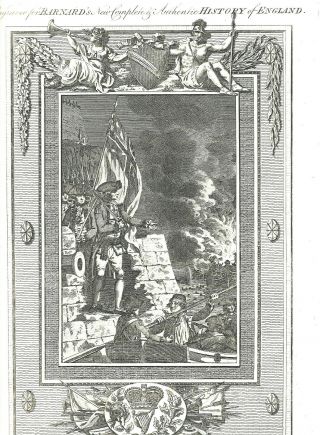 Revolutionary War 1786 English Print General Elliot 