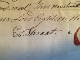 Ebenezer Sproat,  Revolutionary War Soldier,  Marietta Ohio Founder 1800 Document