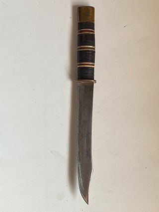 Vintage Hunting Knife Fixed Blade 11 1/2 Long