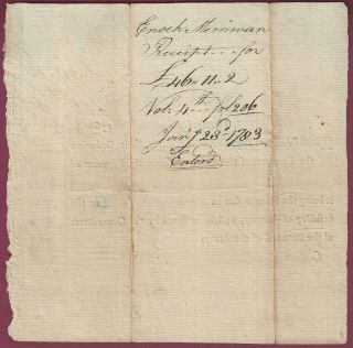 Connecticut Pay Table Document,  Revolutionary War Soldier,  Jany 23,  1783 2