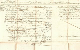 William Frost Maine Revolutionary War Officer Autograph Document Signed 1809