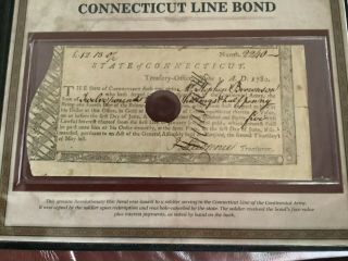 1780 Revolutionary War Bond Continental Army Connecticut Line Bond 2