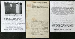 Revolutionary War Patriot Nh Militia Engineer Politician Adams Document Signed