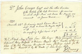 Revolutionary War Founding Father James Duane Autograph Document Signed 1773 Ny