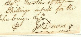 REVOLUTIONARY WAR FOUNDING FATHER JAMES DUANE AUTOGRAPH DOCUMENT SIGNED 1773 NY 3