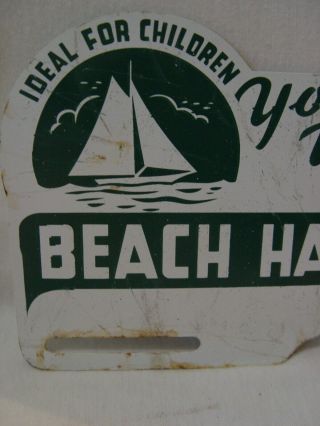 Vintage Beach Haven Jersey Vacation Spot Souvenir License Plate Topper 2