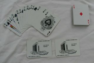 Vintage International Hotel - Playing Cards Deck - Las Vegas Casino - Corners Cut