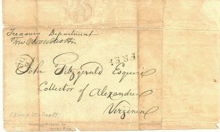 Revolutionary War Oliver Wolcott Secretary Treasury Frank Postal History