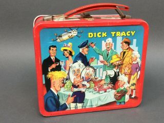 Vintage 1967 Aladdin Dick Tracy Metal Lunch Box No Thermos