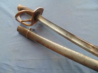 French Sword Mle 1822/99 Artillery Chatellerault 1910 Said Bancal W Scabard