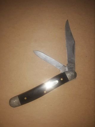 Case Xx Usa 22087 Ss Black Synthetic Texas Jack Pocket Knife Close To