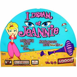 Igt Gameking 19 " Round Top Glass,  I Dream Of Jeannie (807 - 933 - 00)