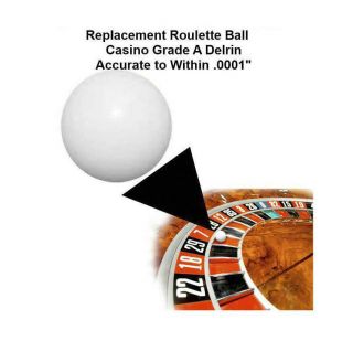 (5) 3/4 Inch Casino Grade Roulette Ball (pill) - Item 20 - 1006x5