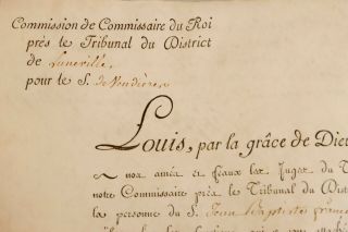 1790 Vellum Document Signed By France King Louis XVI Wax Seal Revolution Marat 4