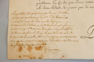 1790 Vellum Document Signed By France King Louis XVI Wax Seal Revolution Marat 5