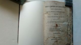 War Of 1812 American Songster - - Early Printing Of Star Spangled Banner - Rar