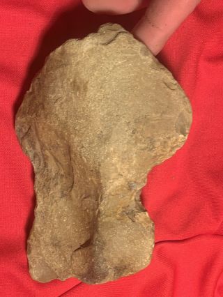Authentic 5” Knife Blade Axe Scraper Ancient Stone Tool Artifact “war Club”