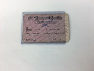 The Missouri Pacific Railway Pass 1901,  No A1856
